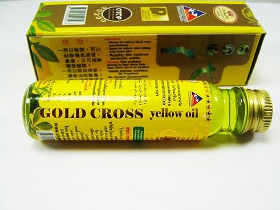 LOT THAI HERBAL GOLD CROSS YELLOW OIL 24 ml.
