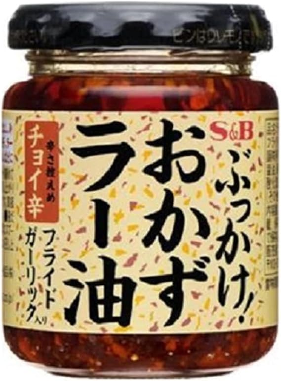 S&B Chili Oil with Crunchy Garlic, 3.9 Ounce
