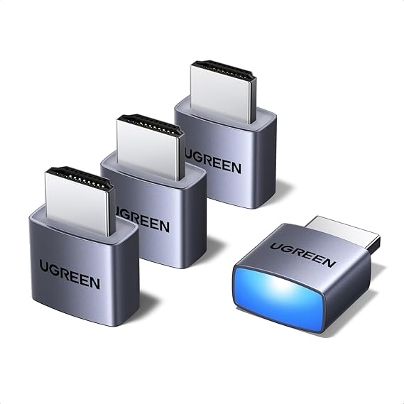 UGREEN 4 Pack HDMI Dummy Plug 4K@60Hz, EDID Emulator