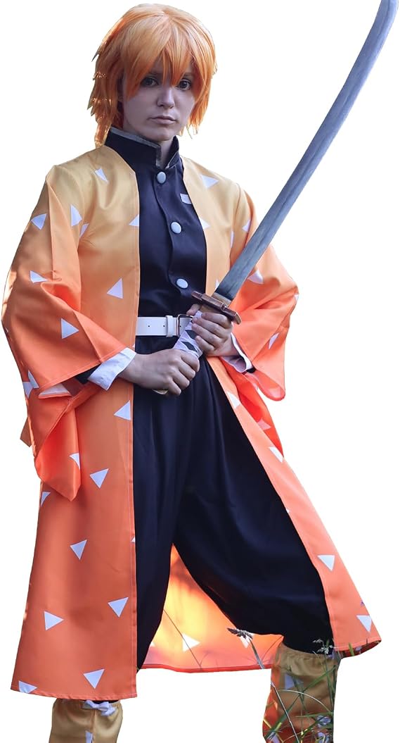 CR ROLECOS Mitsuri Cosplay for Mitsuri Tomioka Giyuu Costume Giyuu Anime Outfit for Halloween