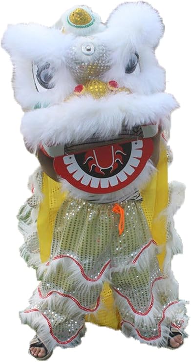 14 Inch Lion Dance Mascot Costume Chinese Traditional Dragon And Lion Dance For 5-12 Age Party Carnival Festivall