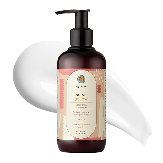 HairTry - Shine (f) low Emollient Conditioner for Low-Porosity Hair Designed for Low-Porosity Hair Deep Moisture Barrier Net 8.45 Fl. Oz/ 250 ml
