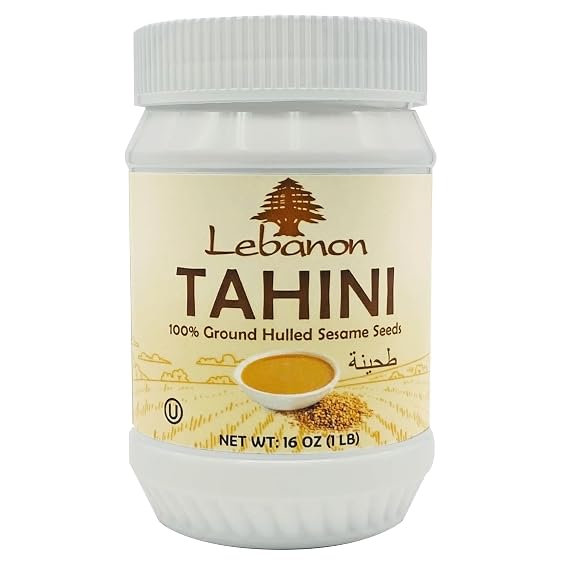 Lebanon - Premium Tahini Paste, 100% Ground Sesame Seeds, 454g (1 LB)