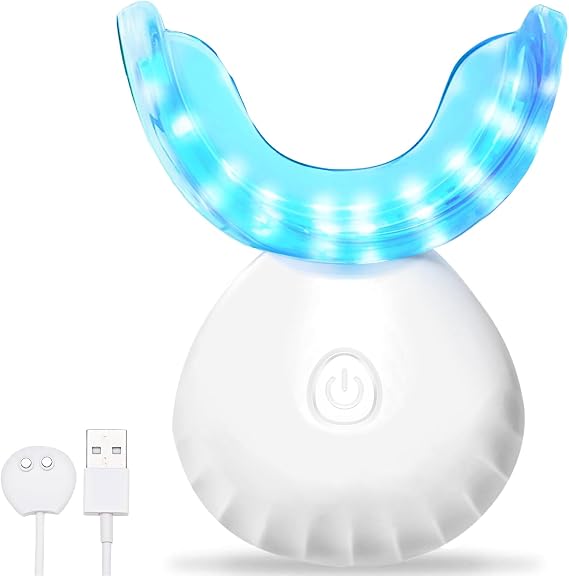 Teeth Whitening Light,10X More Powerful Blue Led Light Connected with USB, Non-Battery Teeth Whitening LED Light in Home Use