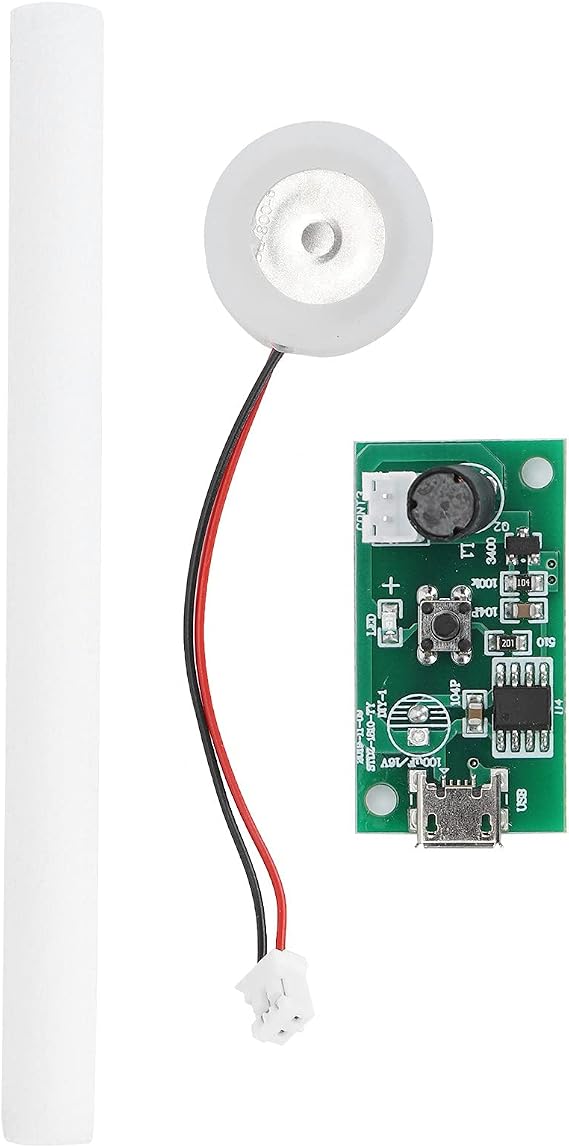 5V Mini USB Humidifier,DIY Kit Atomization Disc, USB Mist Maker Atomization Plate with Timing Switch Control, Circuit Board Driver Electronic Accessories for Home Office