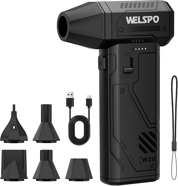 Welspo Compressed Air Duster 260000RPM with Brushless Motor