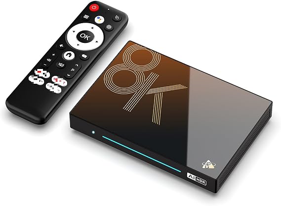 CHROX Android 14.0 TV Box, H96 MAX M9S 8G RAM 128G ROM RK3576, Dual 2.4G/5.8G Wi-Fi, BT 5.0+ Quad-Core 64 Bit 4K/8K UHD H.265 Ethernet LAN 3D Set-Top TV Box,4gb+32gb