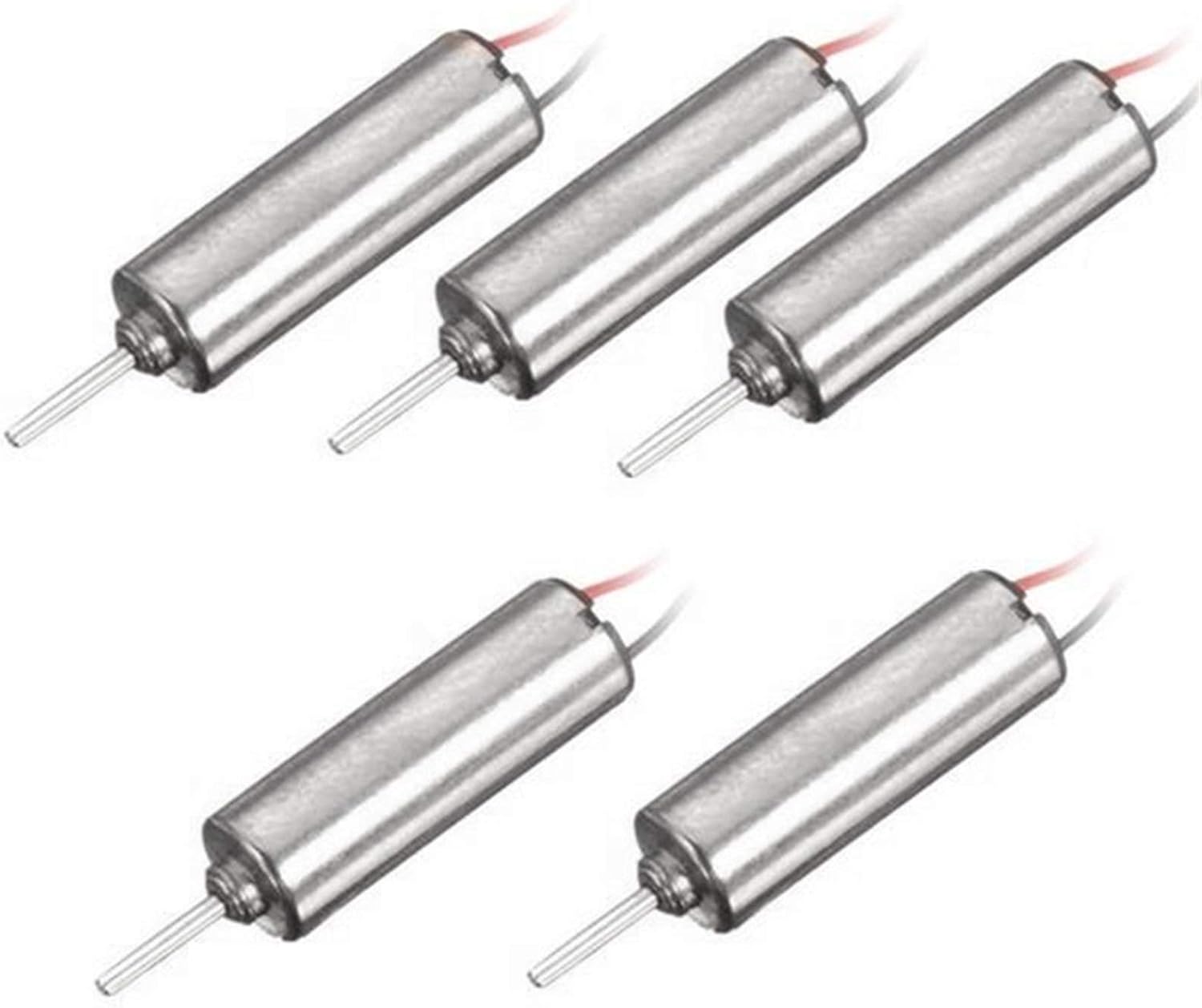caihv-Dc Motor Durable, 5pcs DC 3.7V 66000RPM Wired Micro Coreless Motor, Professional Motor Parts, for Model Toy Mini DC Motor, Accessories