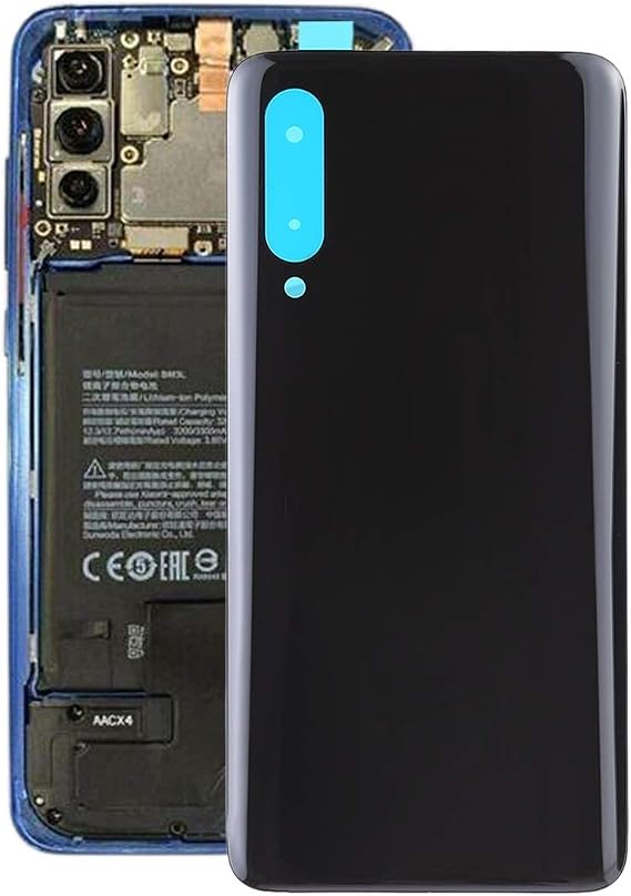 HONGYAN Cell Phone Accessories Battery Back Cover for Xiaomi Mi 9 Repair (Color : Black)