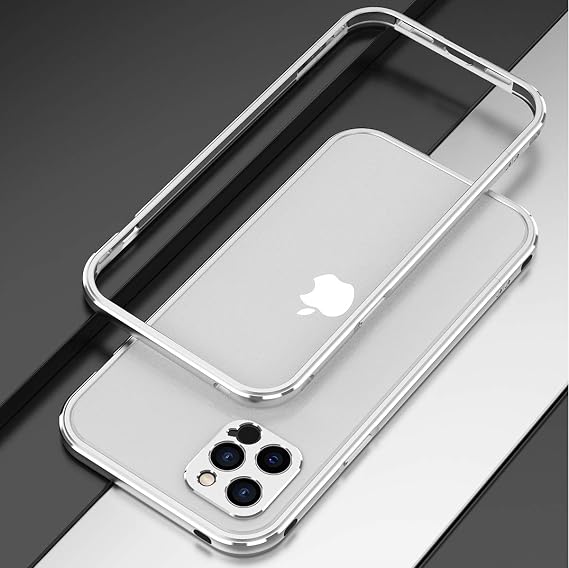 Luxurious Metal Bumper for iPhone12ProMax, Ultra Thin Aluminum Metal Frame case with Soft Lining Provides Anti Falling and Shockproof Protection