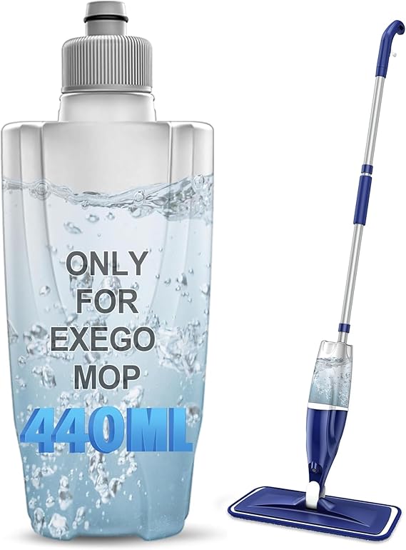 EXEGO 440ML Refillable Bottle Replacement Spray Mop Only | DO NOT SUITABLE FOR OTHER BRAND SPRAY MOP , Water Tank for Multi-Surface Floor Cleaning