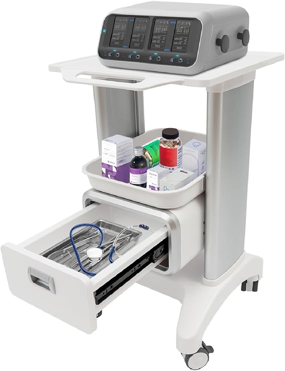 Medical Cart Mobile Trolley Cart with Wheels Professional Medical Trolley Cart with Drawer Ultrasound Cart Beauty Storage Utility Cart Dental Rolling Cart for Hospital Clinic Beauty Salon Spa Office