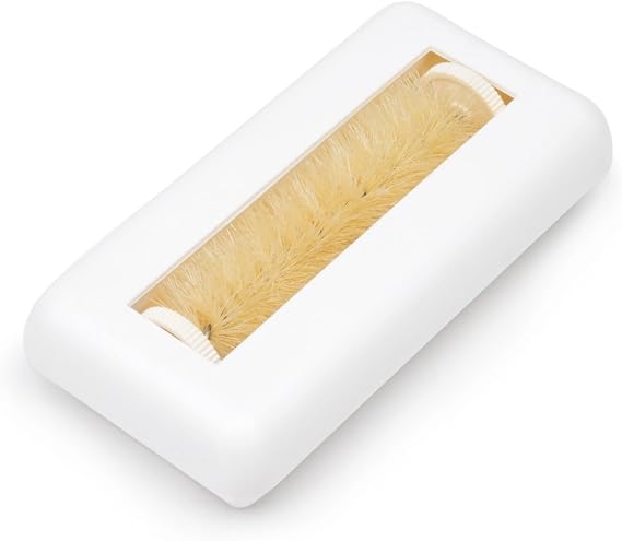 Fox Run Table Crumb Sweeper White , 2.75 x 5.5 x 1.25 inches | Easily Clean Tables & Counters | Table Brush & Crumber | Manual Hand Sweeper | Home Cleaning Essential | Manual Table Vacuum