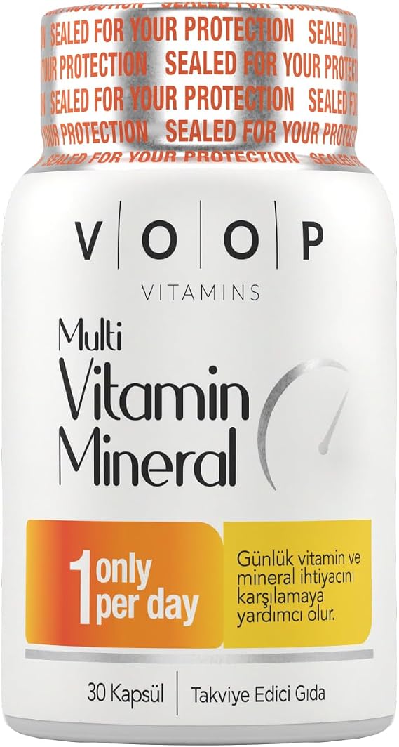 VOOP Multivitamin & Mineral 30 Kapsül | 11 Vitamin, 9 Mineral | Takviye Edici Gıda