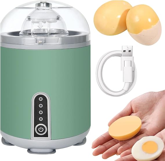 Electric Egg Yolk Mixer, Rapid Egg Boiler with Transparent Protective Cover, Double Gear Switch Design, No Needed Manual and Automatic Egg Homogenization, Bass Noise Reduction, For Home, Kitchen
