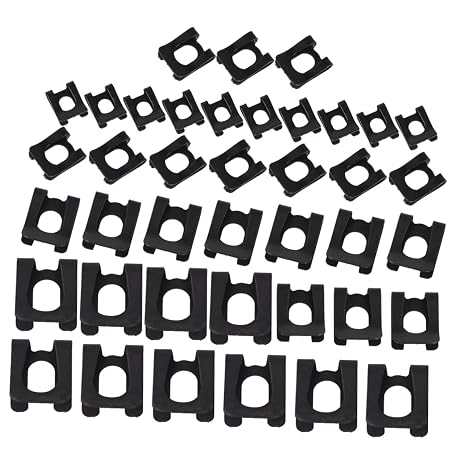 40pcs Metal u Type Retaining Ring Block Clips Auto Retainer Car Fastener Kit