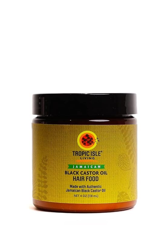All Natural Black Castor Oil Hair Food | moisturize, thicken, strengthen & increase hair growth | Traditional Handmade Jamaican Black Castor Oil | Strong hair roots, scalp & hair growth - 4oz