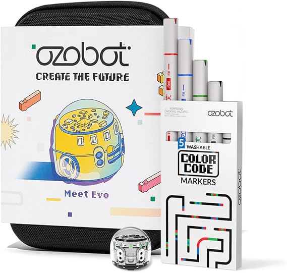 Ozobot Evo Coding Robot Kit | Ages 5-11 | STEM Coding for Kids & Teachers