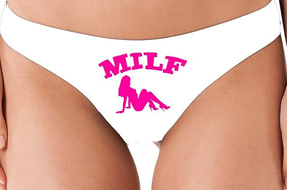 Knaughty Knickers MILF hotwife shared owned hot wife sexy white thong underwear