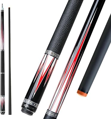 KONLLEN Handcrafted Inlay Carbon Fiber Pool Cue Low Deflection Performance Billiard Cue