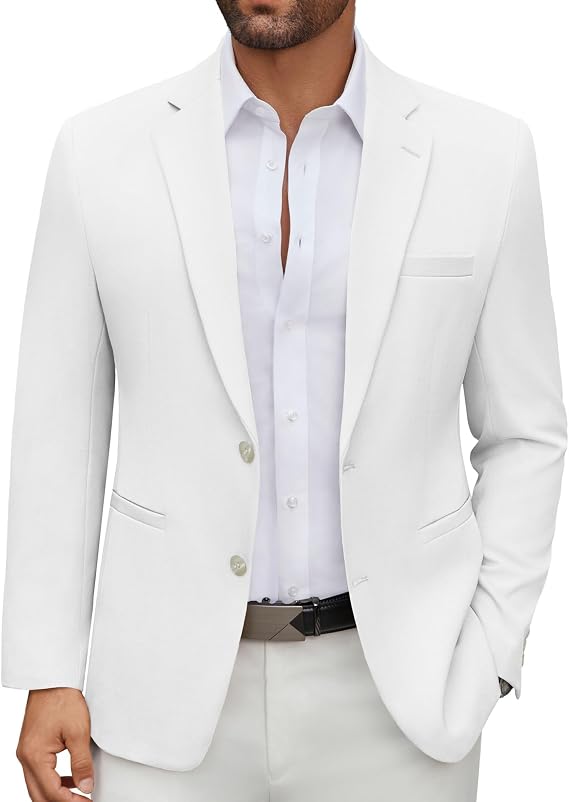 COOFANDY Men's Casual Blazer Regular Fit Lightweight Two Button Sport Coat Suit Jacket