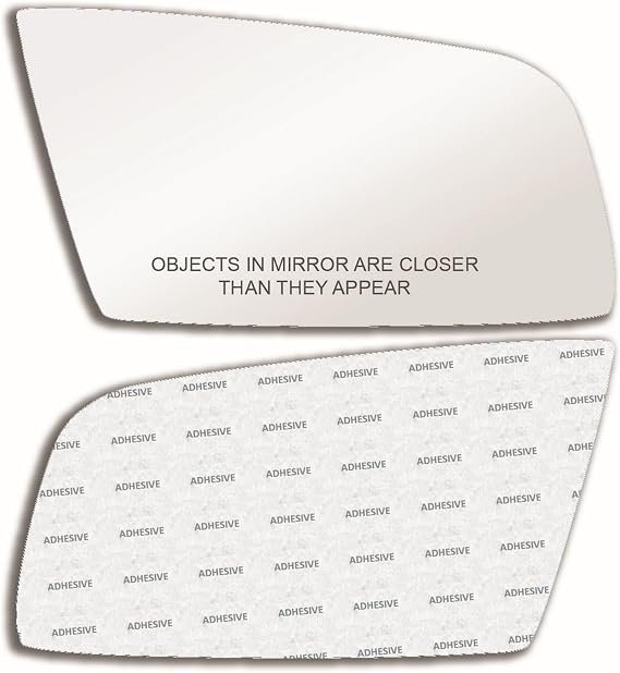 Fit Over Auto-Dimming Mirror Glass with FULL SIZE ADHESIVE for BMW E60 E61 E63 E64 Passenger Side View Right RH - Check size in description