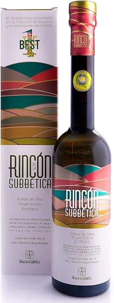 New Harvest 25/26 Rincón de la Subbética Hojiblanco Variety 500 ml - Best Oil in the World 2012 2015 2016 2017 2018 2019 2020 2021 2022 and 2023