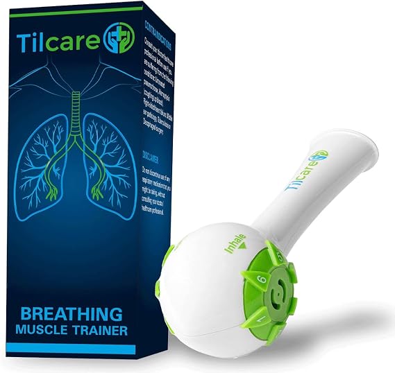 Breathing Trainer & Lung Trainer - Ideal Breathing Exercise Device for Lungs, Effective Breather Device & Lung Exerciser Device, Best Breathing Device & Lung Strengthener, Respiratory Trainer