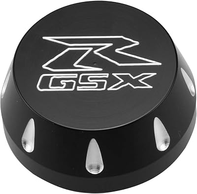 Motorcycle Triple Tree Stem Yoke Center Cap Compatible with Suzuki GSX-R 1000 2009-2020,GSX-R 600 2006-2020,GSX-R 750 2006-2020, Made of Aluminum Alloy Black