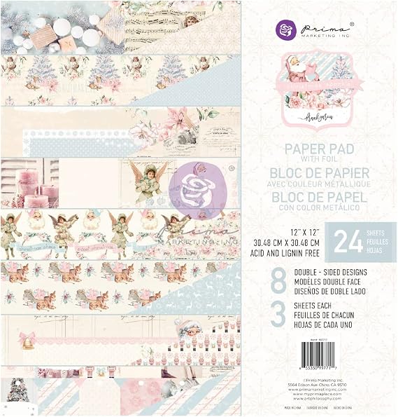 Christmas Sparkle Collection 12x12 Paper Pad - 24 Sheets w/foil Detail
