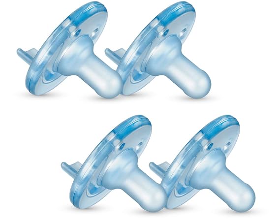 Philips Avent Soothie 3-18 Months, Blue/Blue, 4 Pack, SCF192/46