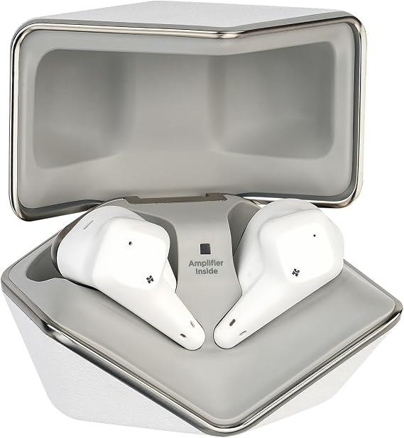HIFIMAN SVANAR Wireless Jr Noise Cancelling Bluetooth in-Ear Hi-Fi Earphones with Amplifier Inside, Topology Diaphragm Driver, IPX5 Water/Sweat Resistant, White