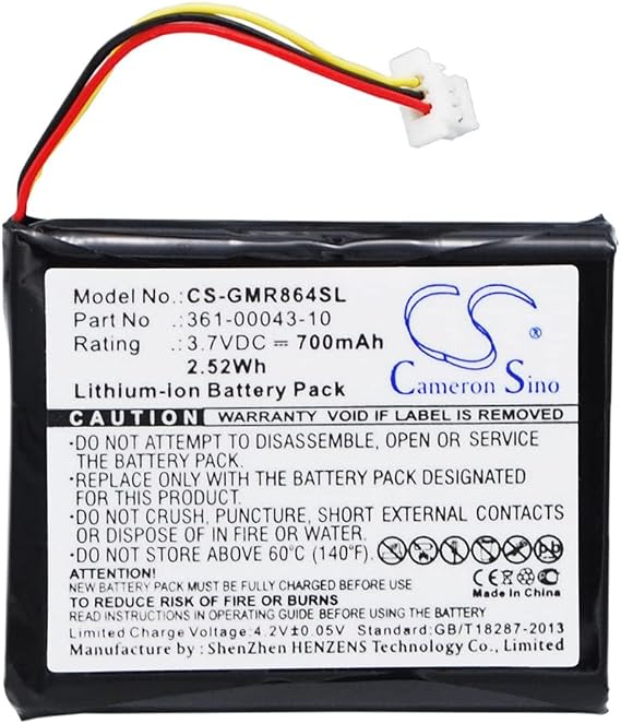 VINTRONS Replacement Battery for Garmin Delta XC Remote Dog Training Collar, (700mAh / 2.52Wh),