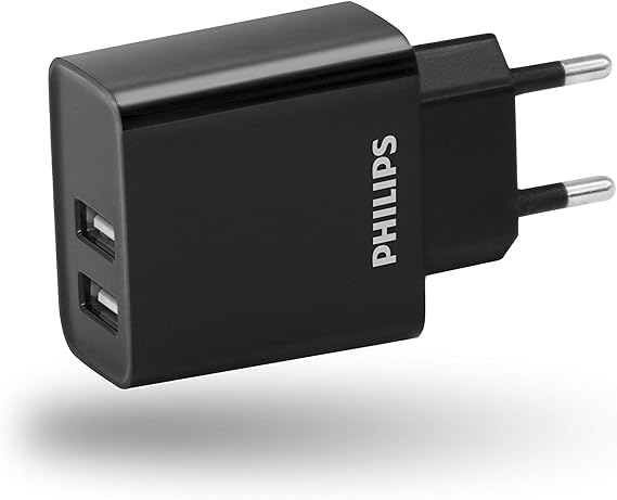 Philips 2 USB-A Duvar Şarjı DLP2610
