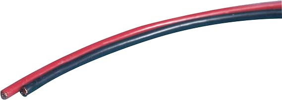 Jamara Silicone Leads, 1.5qmm Diameter, 1m Length, Red/Black