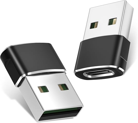 Basesailor for Samsung S25 USB to USB C Adapter 2P,Type C Female to A Male