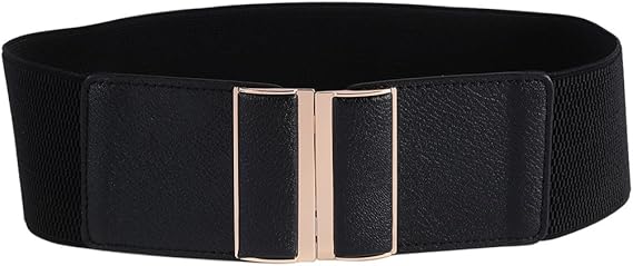Beltox Womens 3" Wide Belt Elastic Stretch Cinch Waistband Lady Cummerband