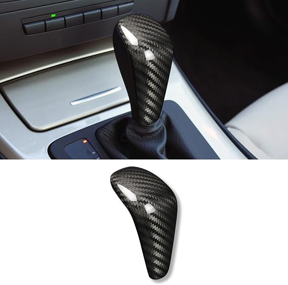 SUNJIKA Gear Shift Knob Cover for BMW BMW 1 Series E81 E82 E87 E88