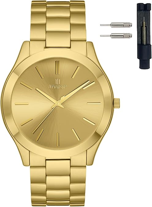 Mens Watches,Classical Stainless Steel Men's Wrist Watches,Fashion Minimalist Business Men's Wrist Watches Luxury Quartz Waterproof Watches Bussiness Watches for Men,Gifts for Men