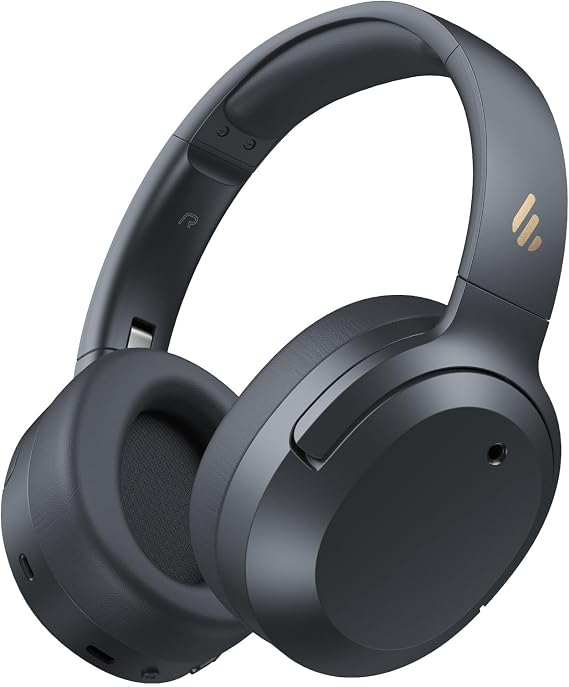 Edifier W820NB Plus Gen 2 Over-Ear Noise Cancelling Headphone, Dark Gray | -49 dB ANC, LDAC Hi-Res Audio, Bluetooth 6.1 & Multipoint, 40mm Titanium Driver, 88H Playtime, Spatial Sound, AI Clear Calls