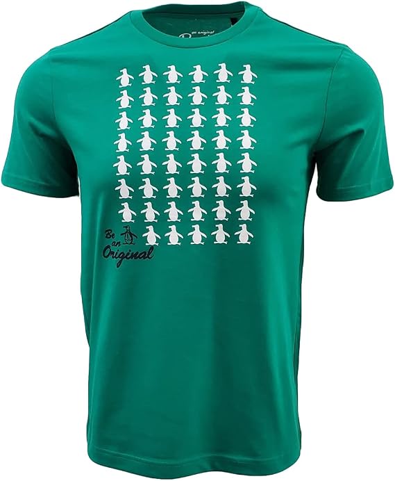 Original Penguin Men's Pete Outline Logo Crewneck T-Shirt