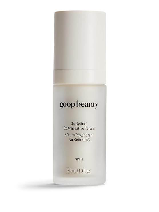 goop Beauty 3x Retinol Regenerative Serum | Face Serum to Reduce the Look of Deep Wrinkles, Pores, Texture | Retinoids, Ceramides, Niacinamide | 1 fl oz