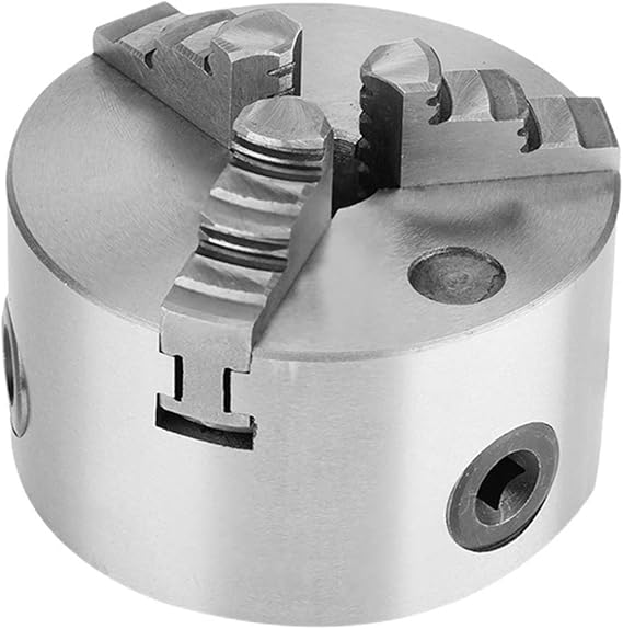 4-Inch 4-Jaw Self-Centering Chuck Set 4inch 3 Jaw Lathe Chuck Self Centering Lathe Chuck100mm K11-100 Chuck with Jaws Turning Machine for Drilling Milling with 1-Inch x 8TPI Thread