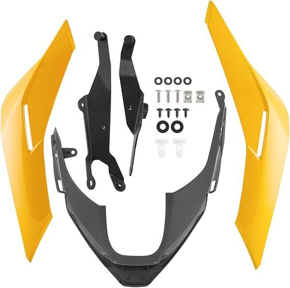 Front Fairing For Triumph For Street Triple For 765 R RS 2023-2025 Motorcycle Belly Pan Engine Spoiler Lower Fairing Cover Cowling Panel Motorcycle Spoilers(Yellow)