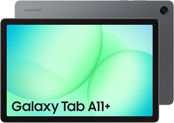 Samsung Galaxy Tab A11+, Android Tablet, AI Features, Sleek and Modern Design, 11 Inch 90Hz Display, 256GB Storage, 8GB Memory, With Dolby Quad Speakers, Grey, (UK Version)