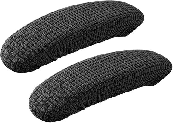 Mata Leon Office Chair Arm Armrest Covers Stretchable Slipcover Protector Sleeve for Computer Gaming Desk Rotating Chairs Easy Install & Clean, Comfortable (Grey, 2 Pairs)