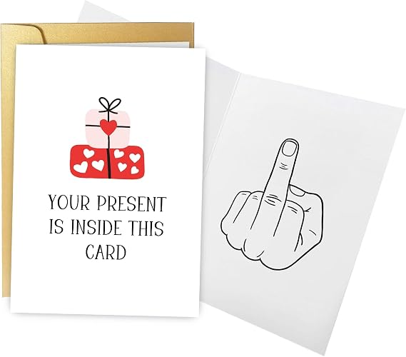 Spercy Funny Birthday Card for Friends, Rude Birthday Card for Him Her, Offensive Birthday Card, Birthday Card Gifts for Women Men