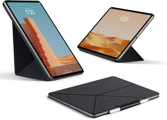 PITAKA for iPad Air 11 Inch Case M4/M3/M2, 4 Intuitive Angles, Folio2-Black