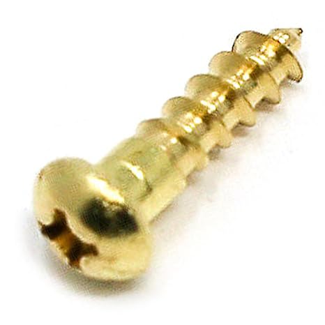 15 pcs Phillips Drive Brass Wood Screws #8 x 5/8 in, Round Head