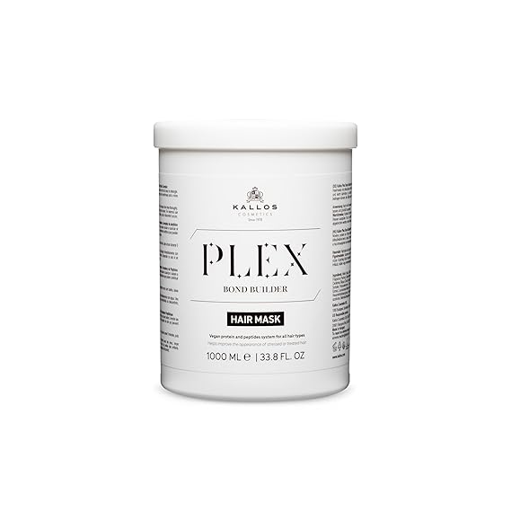 Kallos Cosmetics Plex Bond Builder Hair Mask, Repairing 33.38 fl oz